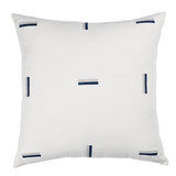 Schumacher Prussian & Grey 22" x 22" Icehouse Pillow
