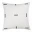 Schumacher Prussian & Grey 22" x 22" Icehouse Pillow