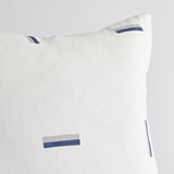Schumacher Prussian & Grey 22" x 22" Icehouse Pillow