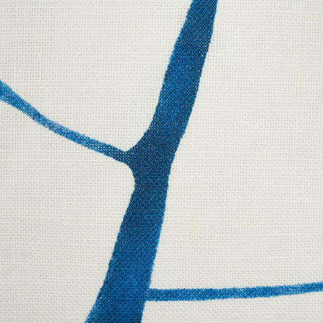 Schumacher Navy 20" x 20" Filigree Pillow