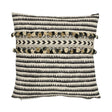 Schumacher Black 18" x 18" Corfu Stripe Pillow