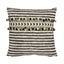 Schumacher Black 18" x 18" Corfu Stripe Pillow