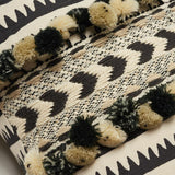 Schumacher Corfu Stripe Black 18" x 18" Pillow