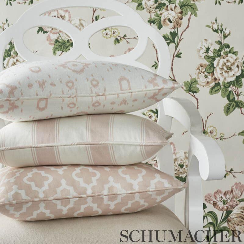 Schumacher Jake Quiet Pink 18" x 12" Pillow