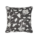 Schumacher Pennick Chintz Black 20" x 20" Pillow