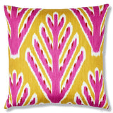 Schumacher Blue & Pink 18" x 18" Ting Ting & Bodhi Tree Pillow