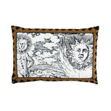 Schumacher Black 24" x 16" Tim Tim & Modern Toile Pillow
