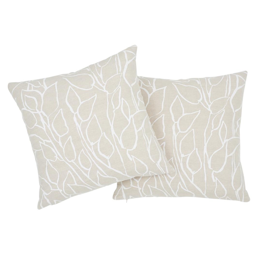 Schumacher Solandra Vine Natural 20" x 20" Pillow