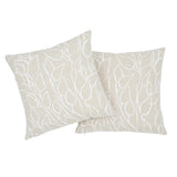 Schumacher Solandra Vine Natural 20" x 20" Pillow