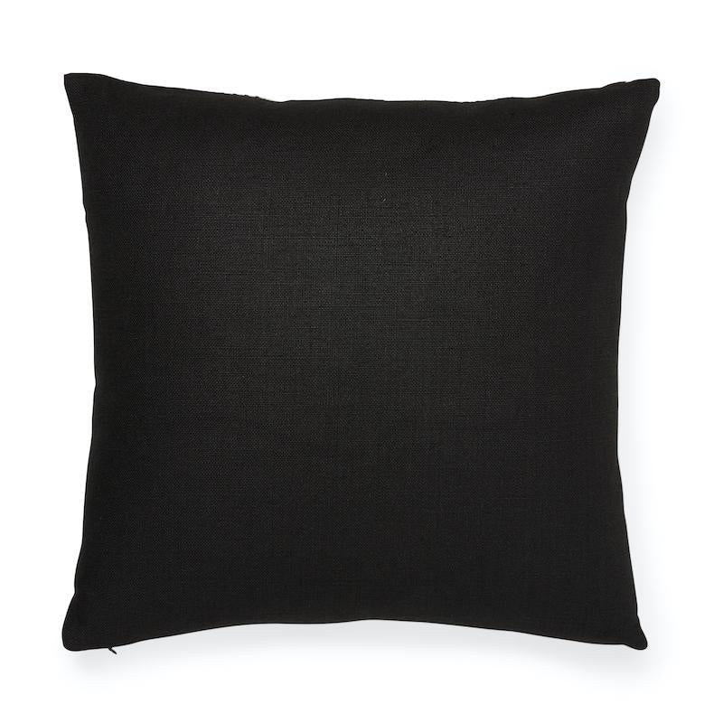 Schumacher Freeform Black & White 20" x 20" Pillow