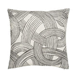 Schumacher Black & White 22" x 22" Freeform Pillow