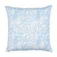 Schumacher Sky 20" x 20" Bird & Bee + Fern Pillow