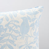 Schumacher Bird & Bee + Fern Sky 20" x 20" Pillow