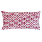 Schumacher Pink & Yellow 24" x 12" Buti & Tuk Tuk Pillow