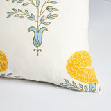 Schumacher Yellow 22" x 22" Marigold Pillow