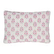 Schumacher Pink 16" x 12" Aditi Hand Blocked Print Pillow