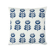 Schumacher Navy Blue 18" x 18" Rosenborg Hand Print Pillow