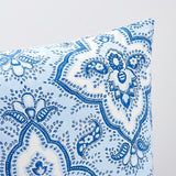 Schumacher Amalia Medallion Blues 22" x 22" Pillow