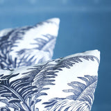 Schumacher Black 20" x 20" Toile Tropique Pillow