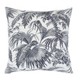 Schumacher Black 20" x 20" Toile Tropique Pillow
