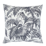 Schumacher Black 20" x 20" Toile Tropique Pillow
