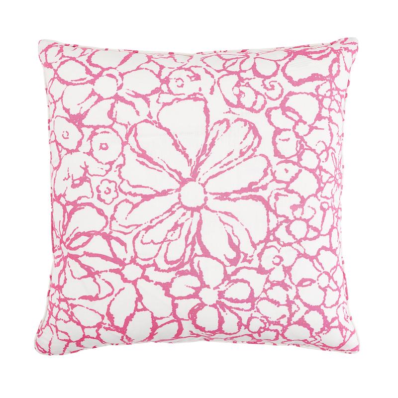 Schumacher Sidonie Magenta 22" x 22" Pillow