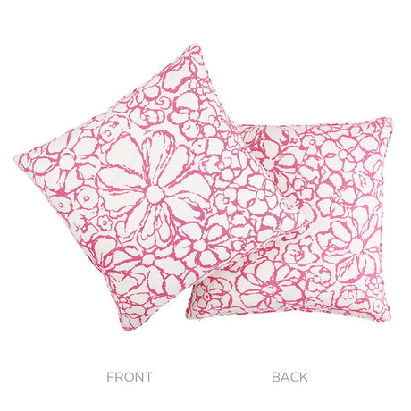 Schumacher Sidonie Magenta 22" x 22" Pillow