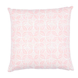 Schumacher Hearts + Coffee Bean Pink 18" x 18" Pillow