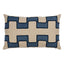 Schumacher Blue 25" x 16" Dixon Embroidered Print Pillow