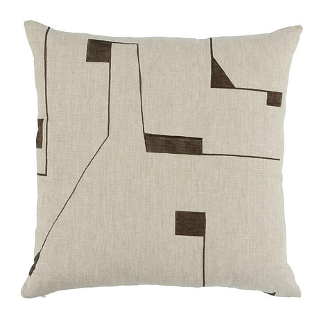 Schumacher Carbon 22" x 22" Circuit Pillow