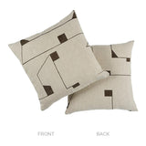 Schumacher Carbon 22" x 22" Circuit Pillow