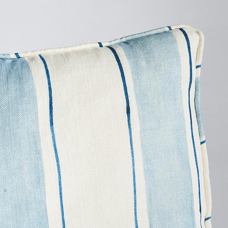 Schumacher Sky 24" x 12" Tracing Stripes Pillow