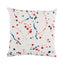 Schumacher Red & Blue 18" x 18" Ink Splash Pillow