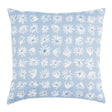 Schumacher Blue 18" x 18" Meadow Rock Pillow