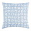 Schumacher Blue 18" x 18" Meadow Rock Pillow