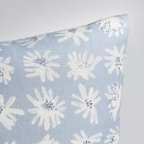 Schumacher Blue 22" x 22" Meadow Rock Pillow