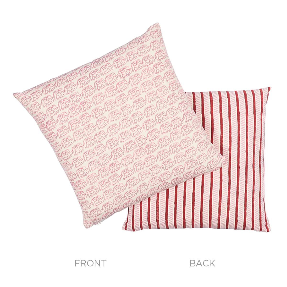 Schumacher Iron & Rose 20" x 20" Ellies + Garden Path Pillow