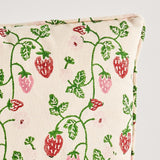 Schumacher Strawberry Grass 16" x 12" Pillow
