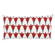 Schumacher Iron & Indigo 24" x 12" Tulip + Seed Pillow