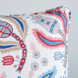 Schumacher Sky & Rose 18" x 12" Malabar Vine Pillow