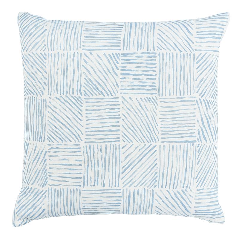 Schumacher Sky 20" x 20" Katama Pillow