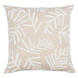 Schumacher Ivory On Natural 22" x 22" Tiah Cove Pillow