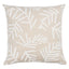 Schumacher Ivory On Natural 22" x 22" Tiah Cove Pillow