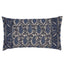 Schumacher Indigo 26" x 15" Daria Paisley Pillow