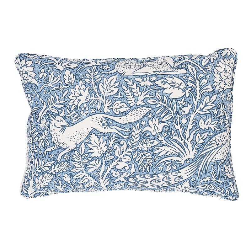 Schumacher Chambray 20" x 14" Khan'S Park Pillow