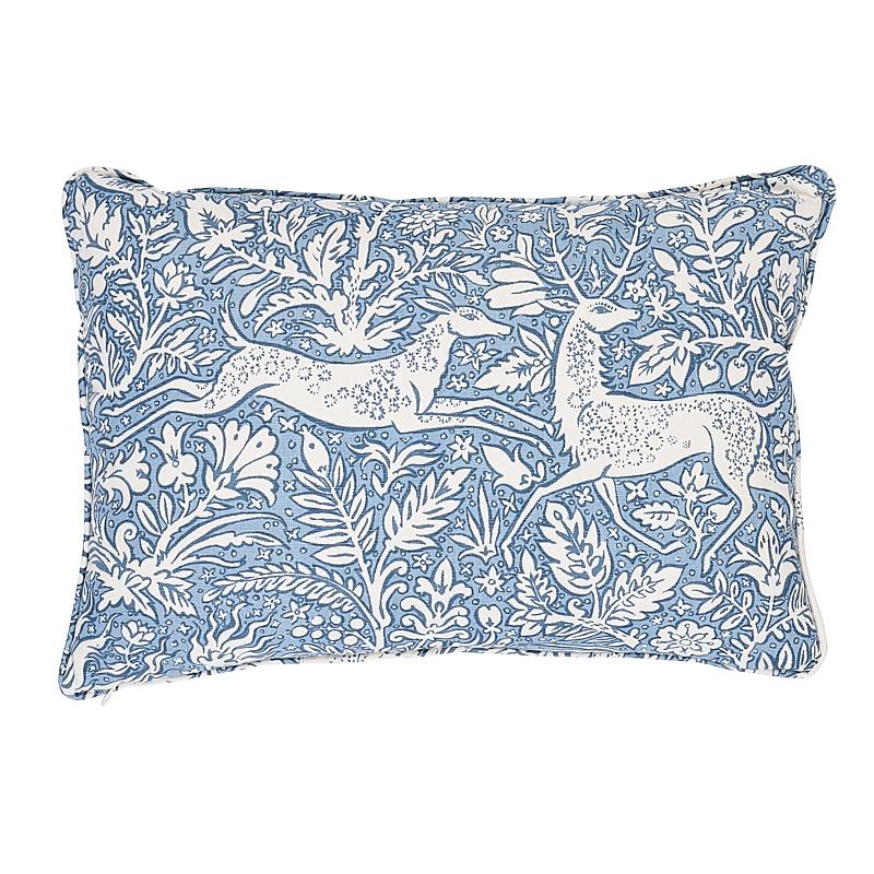 Schumacher Chambray 20" x 14" Khan'S Park Pillow