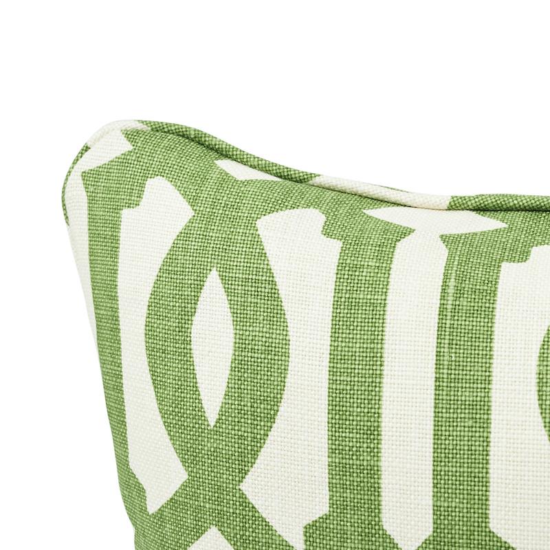 Schumacher Treillage/Ivory 18" x 18" Imperial Trellis Pillow