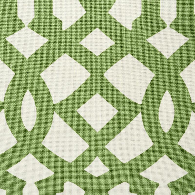 Schumacher Treillage/Ivory 18" x 18" Imperial Trellis Pillow