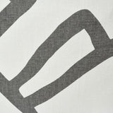 Schumacher Charcoal & White 20" x 20" Zimba Pillow