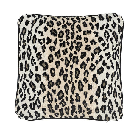 Schumacher Safari Epingle Snow Leopard 18" x 18" Pillow